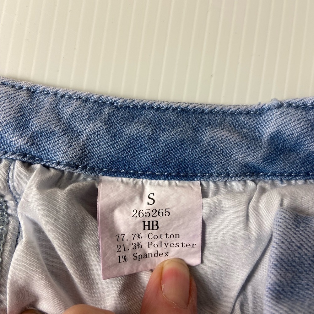 Flamingals Light Wash High Waisted Drawstring Jeans NWT Size S (4/6 women) - Picture 9 of 14
